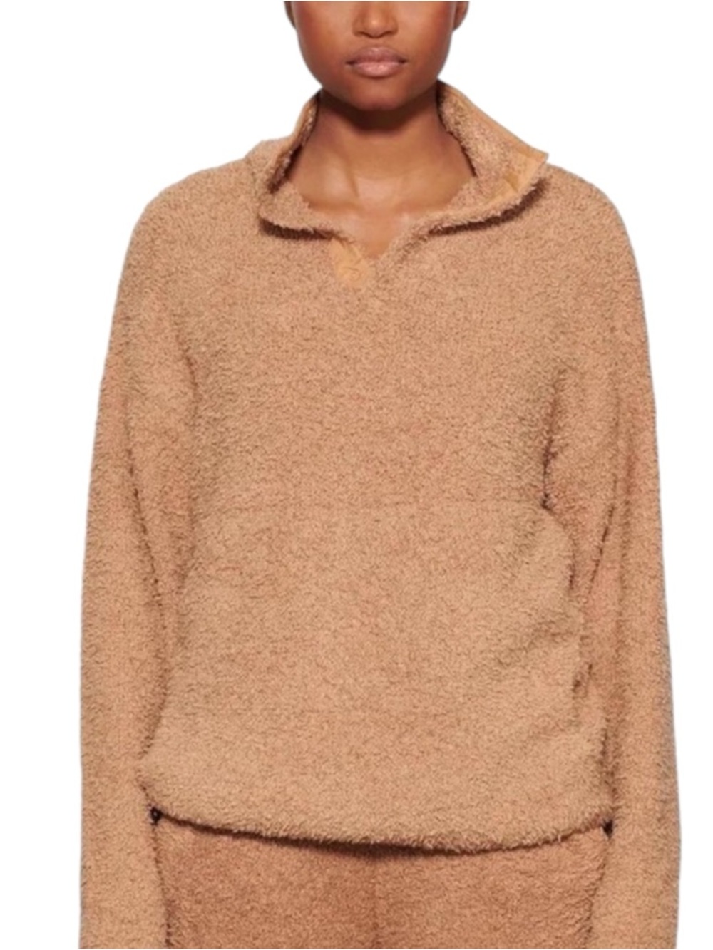 Skims Teddy Fleece Snap Pullover Jacket | S/M